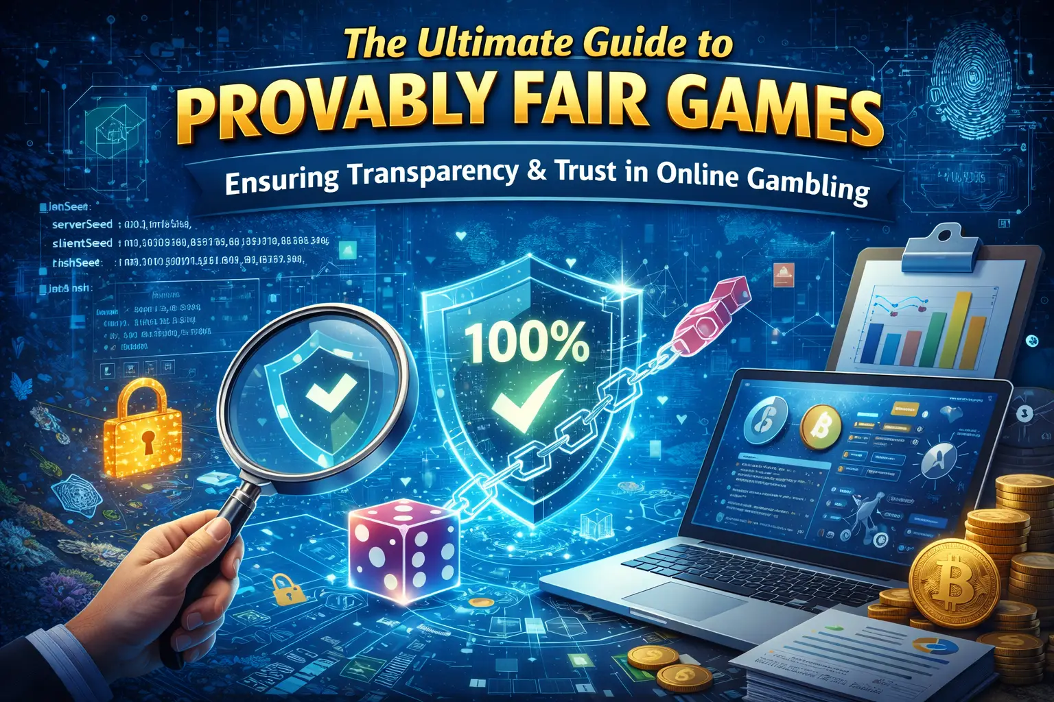 Provably fair games system blockchain transparency online casino